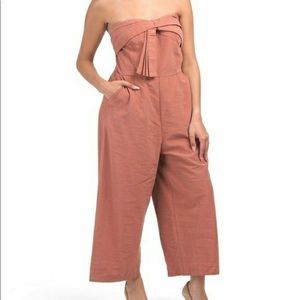 GREYLIN  Gracie Strapless Jumper Jumpsuit